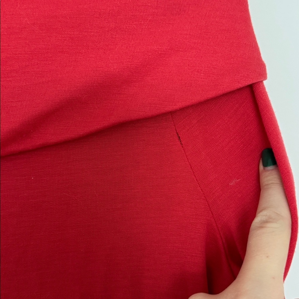 Soft Surroundings Vibrant Red/Coral Off the Shoulder Top - Size XS - Picture 4 of 6